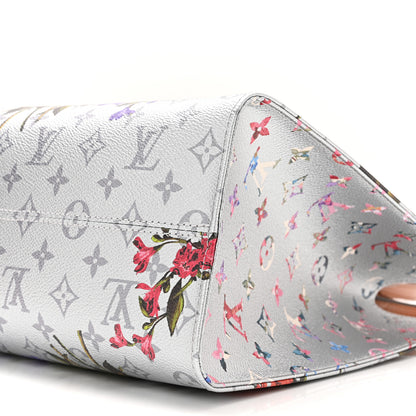 Louis Vuitton Metallic Monogram LV Garden OnTheGo MM Silver 9 of 10