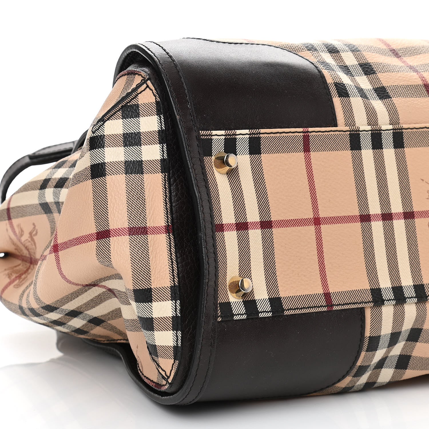 Burberry Haymarket Check Small Gladstone Chocolate 8 of 9