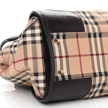 Burberry Haymarket Check Small Gladstone Chocolate 8 of 9