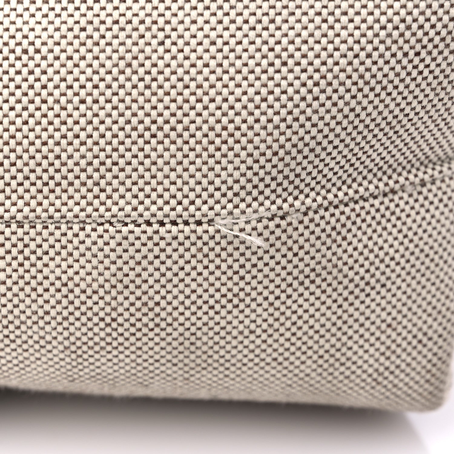 Chloe Cotton Calfskin Large Woody Ribbon Tote White Black 14 of 15