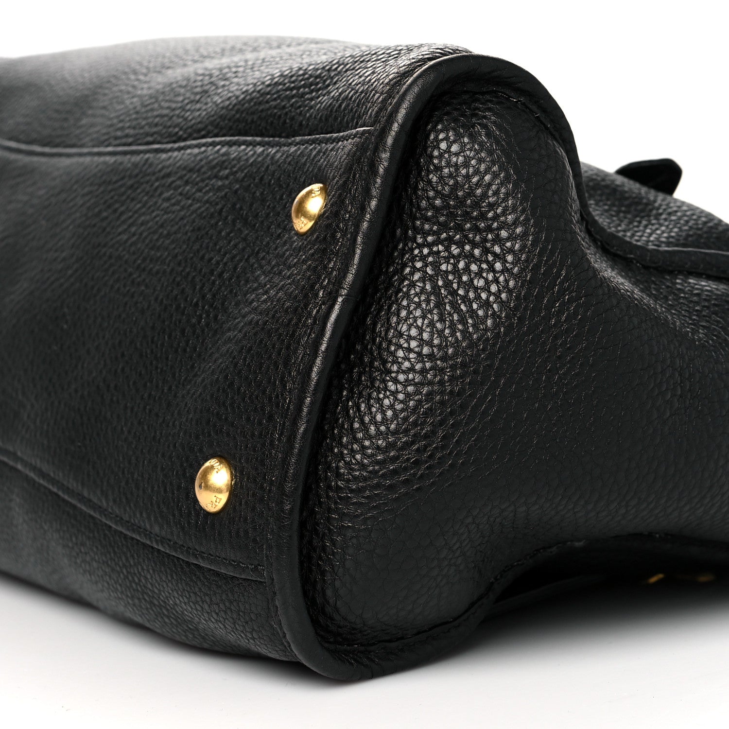 Prada Vitello Daino Shopping Satchel Black 9 of 9