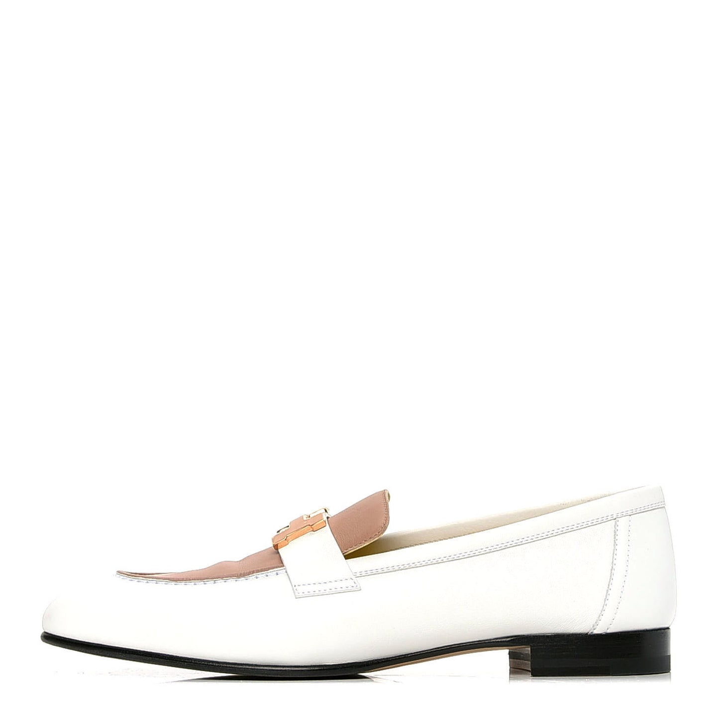 Calfskin Womens Paris Loafers 38.5 White Bois De Santal