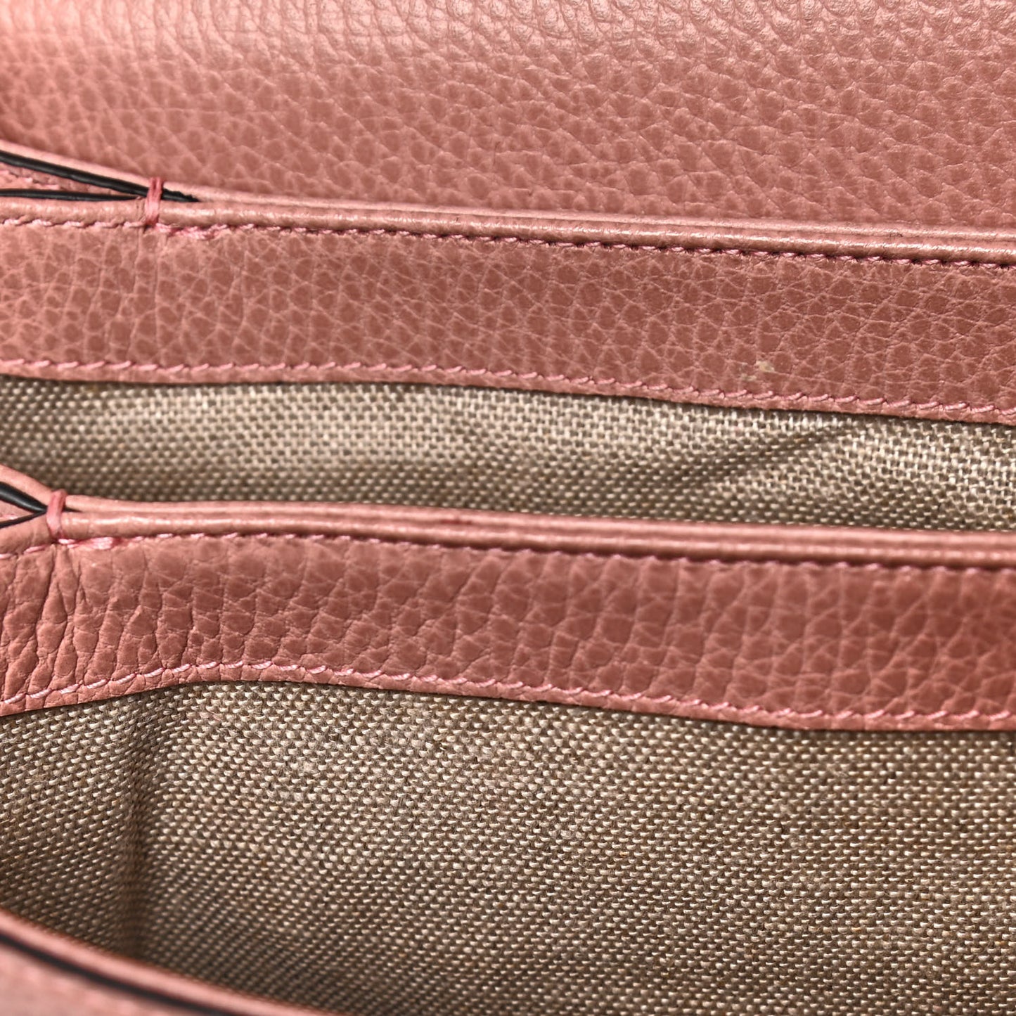 Dollar Calfskin Interlocking G Top Handle Shoulder Bag Soft Pink