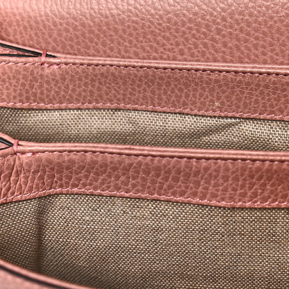 Gucci Dollar Calfskin Interlocking G Top Handle Shoulder Bag Soft Pink 16 of 20