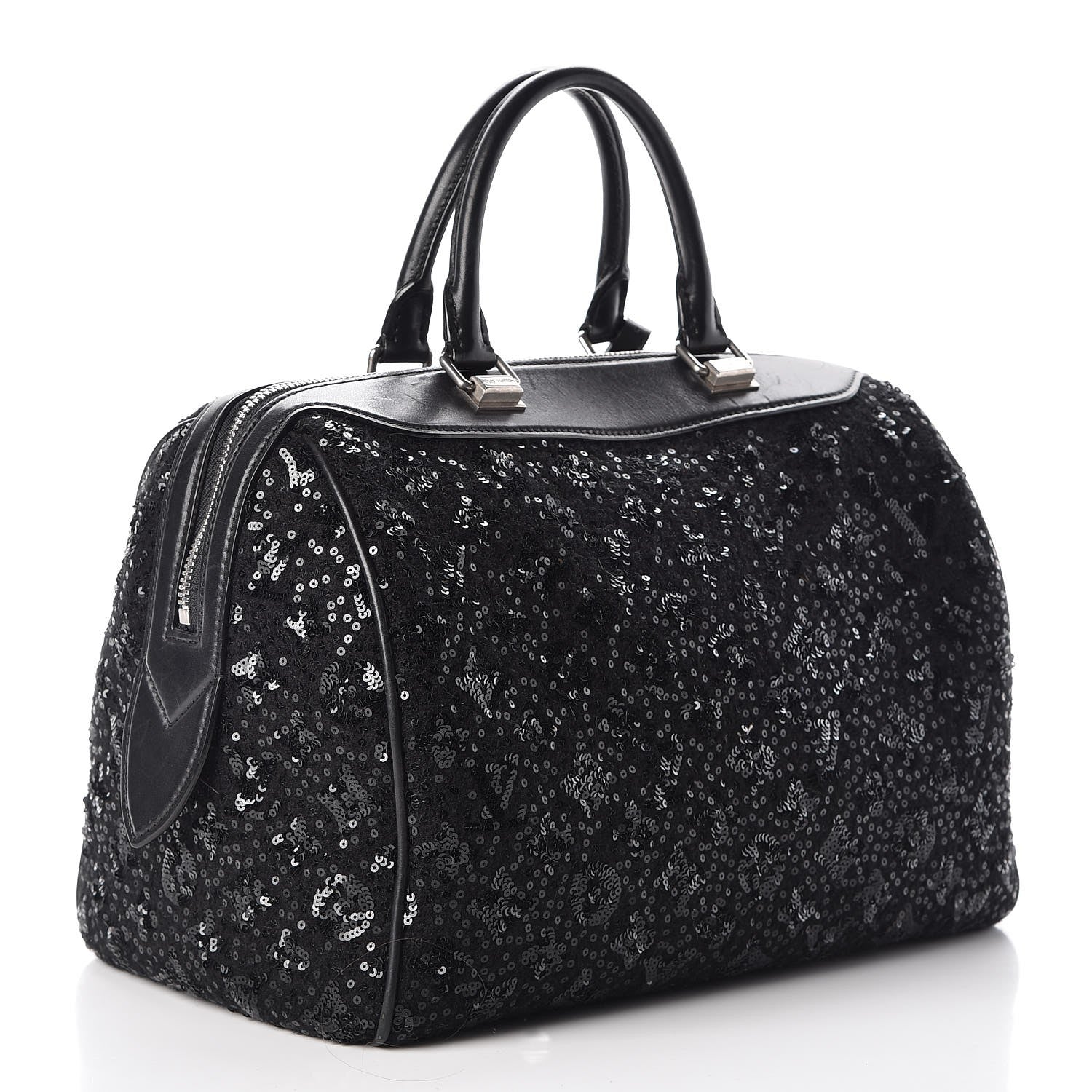Louis Vuitton Sequin Monogram Sunshine Express Speedy Black 3 of 6