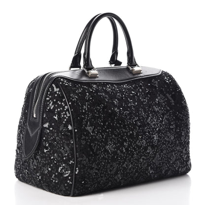 Louis Vuitton Sequin Monogram Sunshine Express Speedy Black 3 of 6