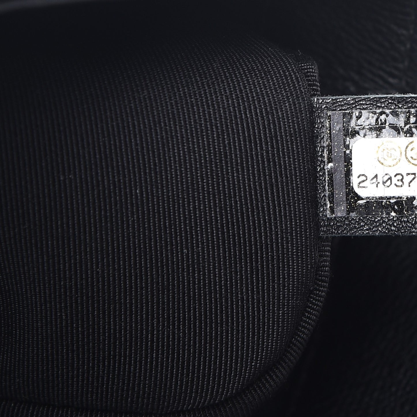 Calfskin Studded Chevron Quilted Wars Flap Black