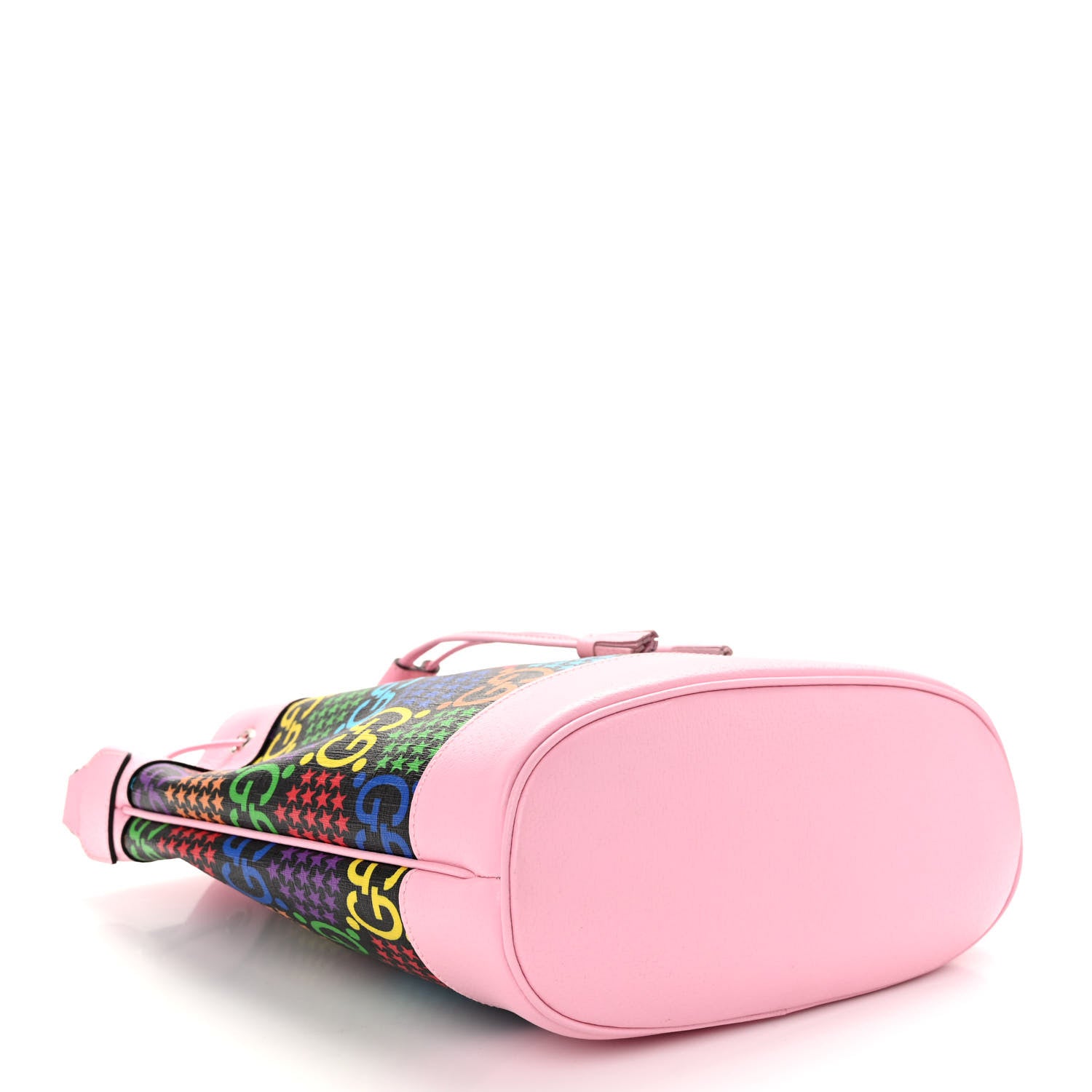 Gucci GG Supreme Monogram Psychedelic Bucket Bag Black Multicolor Sugar Pink 4 of 9