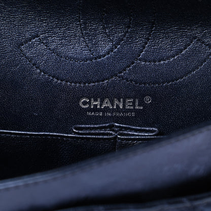 Chanel Metallic Aged Calfskin Quilted 2.55 Reissue 226 Flap Blue 6 of 14
