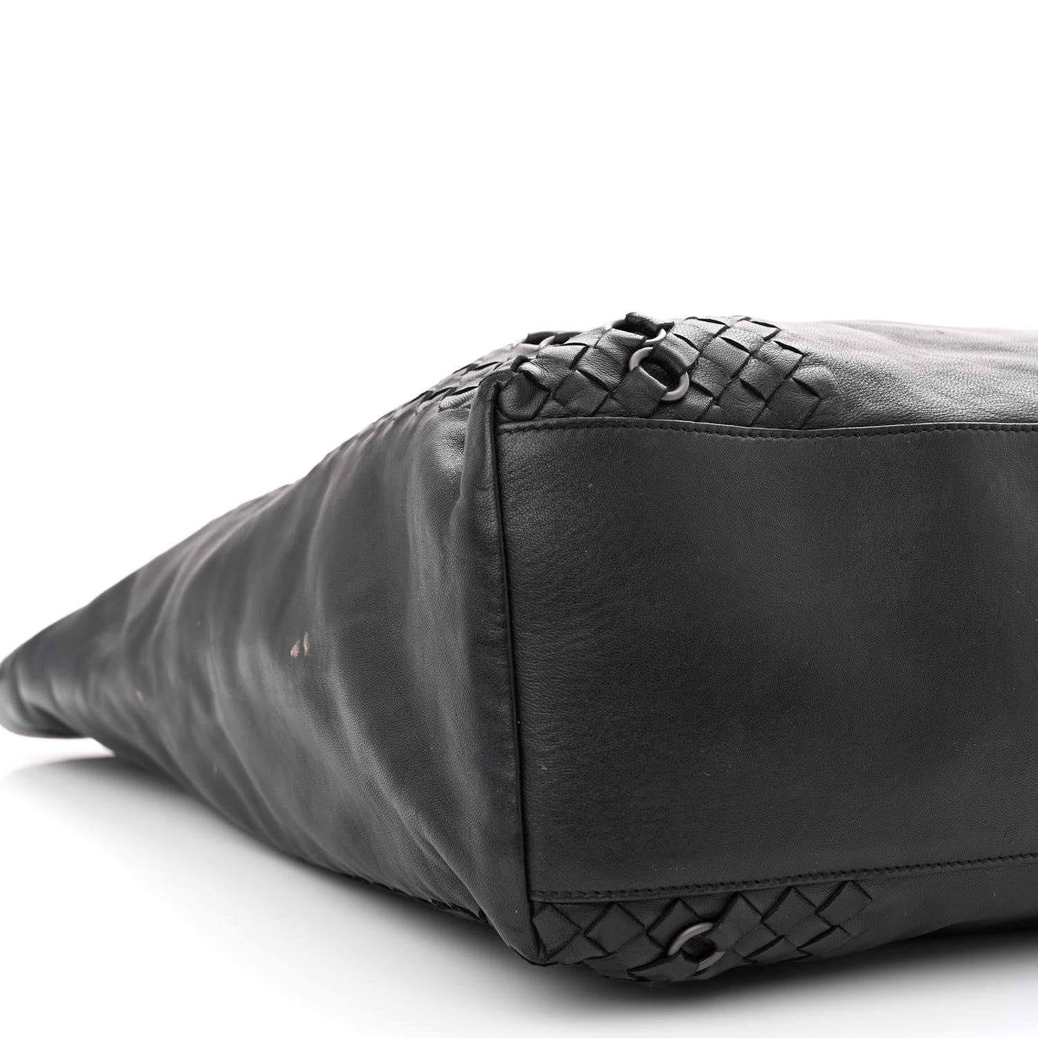 Bottega Veneta Lambskin Intrecciato Tote Black 11 of 16