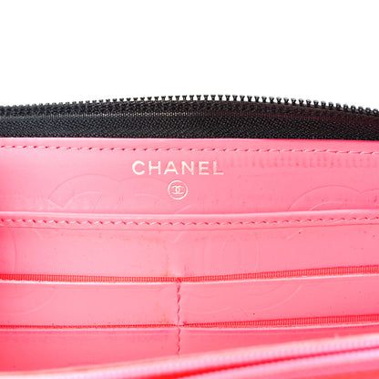 Chanel Calfskin Quilted Cambon Large Gusset Zip Around Wallet Black 11 of 18