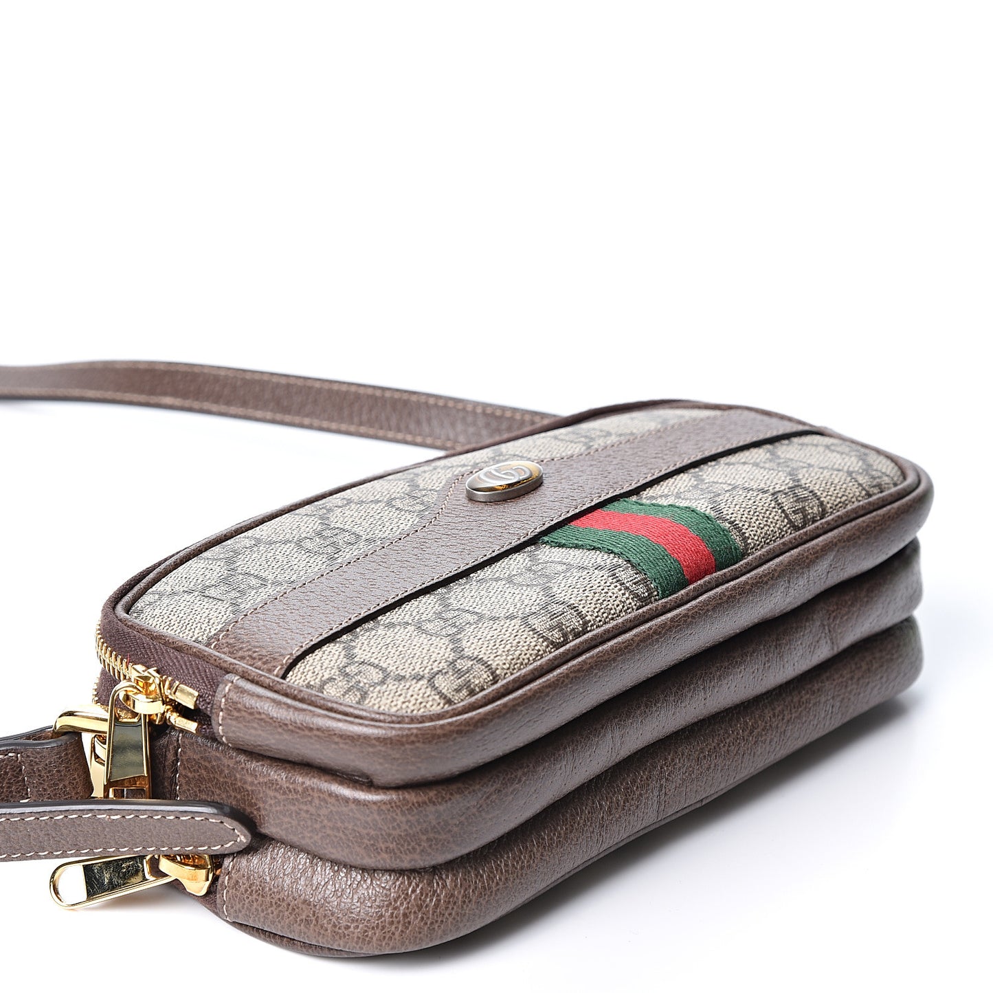 GG Supreme Monogram Web Mini Ophidia GG Bag Brown