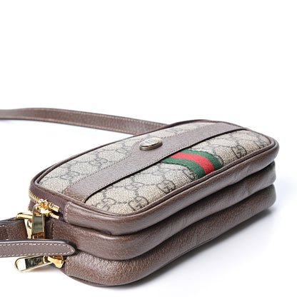 Gucci GG Supreme Monogram Web Mini Ophidia GG Bag Brown 3 of 8