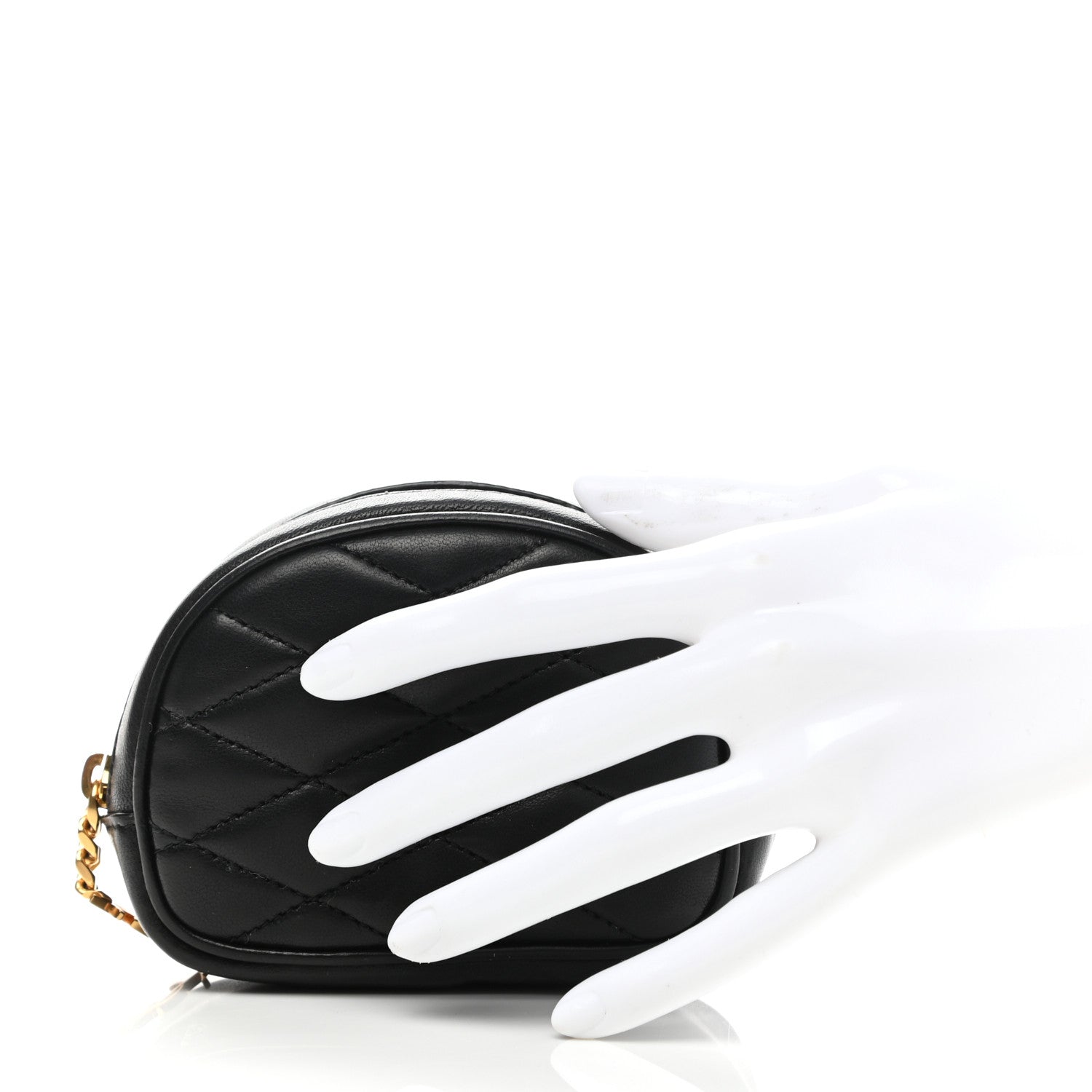 Saint Laurent Lambskin Quilted Lolita Cosmetic Pouch Black 2 of 8