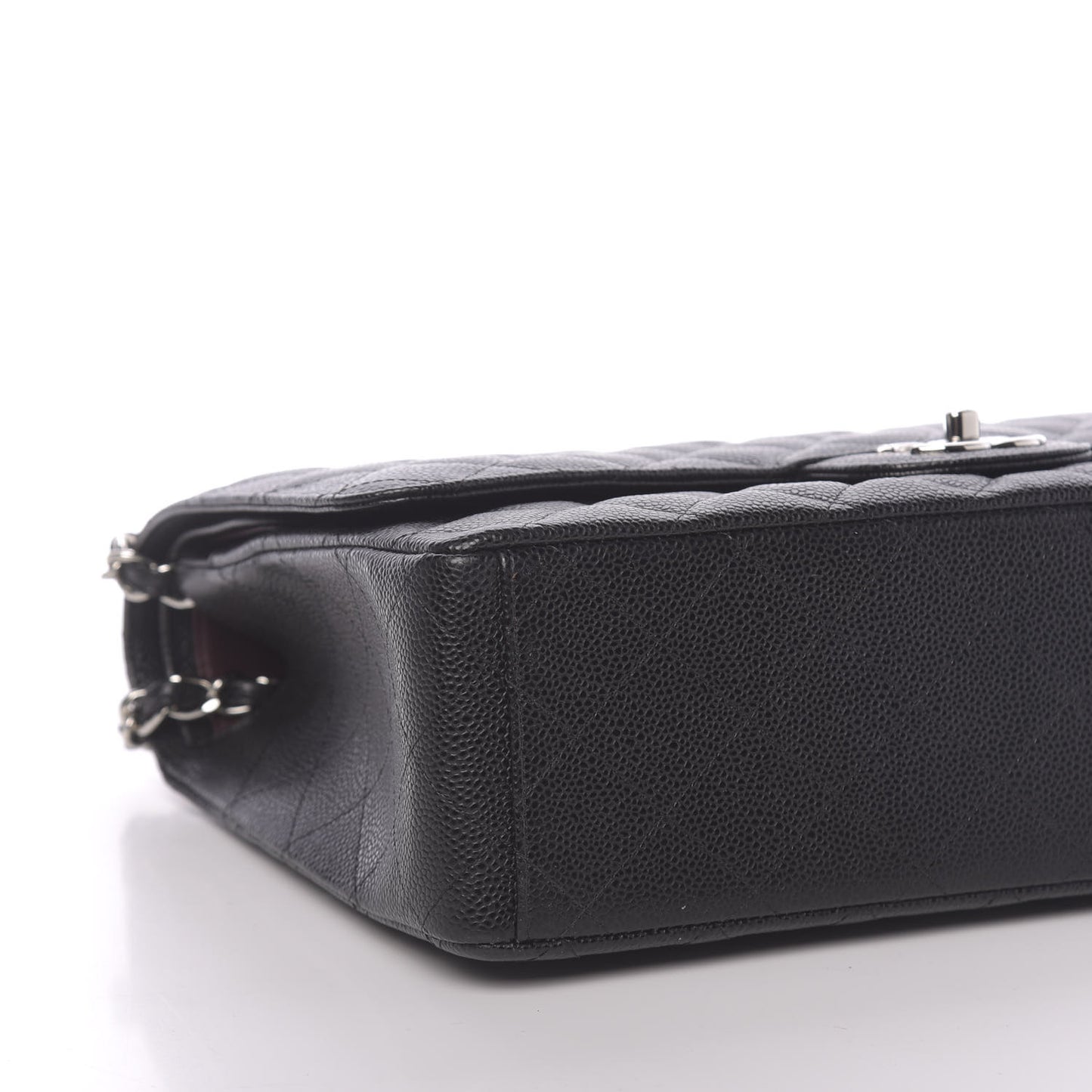 Caviar Quilted Maxi Double Flap Black