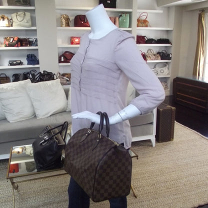 Louis Vuitton Damier Ebene Speedy 30 2 of 10