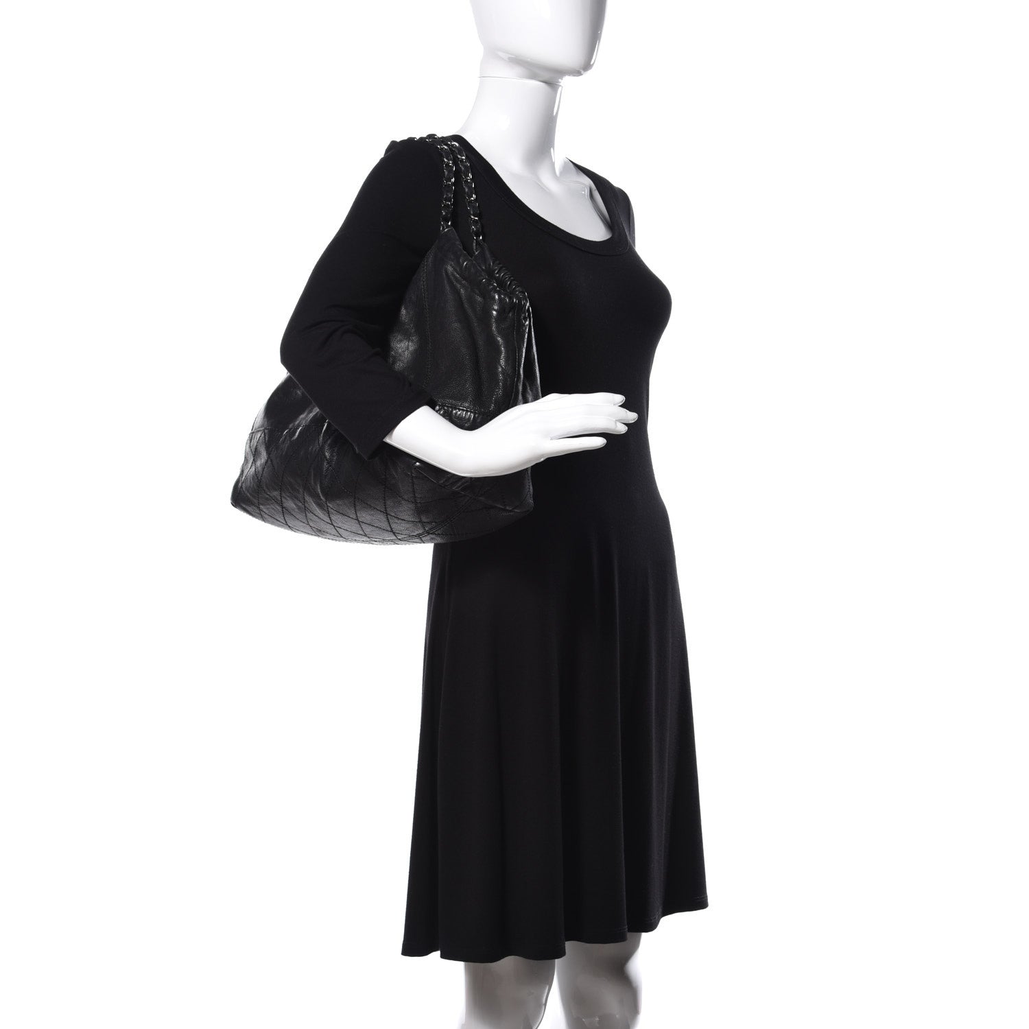 Chanel Calfskin Baby Coco Cabas Black 2 of 17