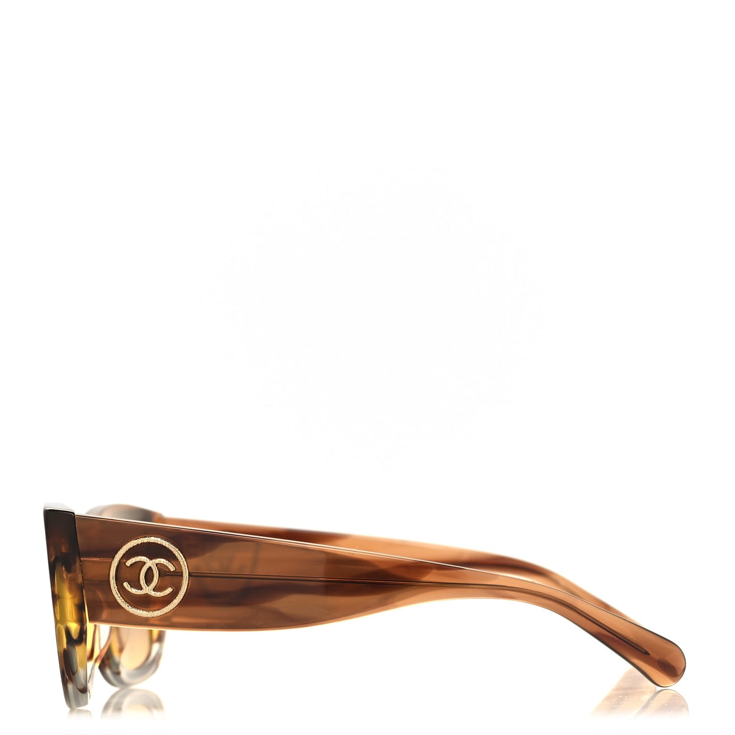 Acetate Rectangle Sunglasses 5507 Brown Orange