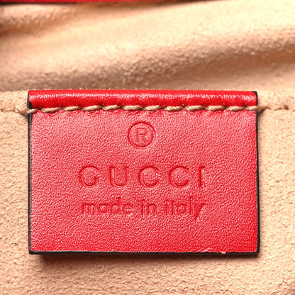 Gucci Guccissima Web Medium Padlock Messenger Shoulder Bag Hibiscus Red 6 of 10