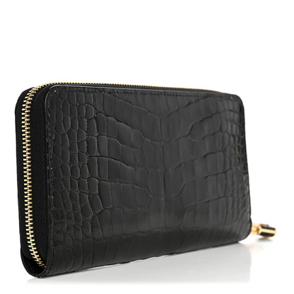 Louis Vuitton Alligator Zippy Wallet Black 3 of 7