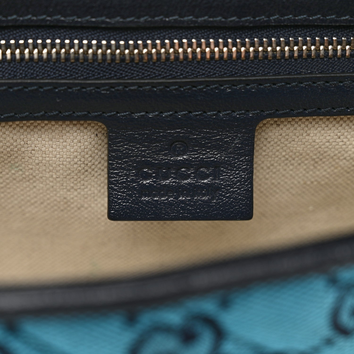 Gucci Monogram Multicolor Matelasse Diagonal Small GG Marmont Shoulder Bag Light Blue 7 of 12