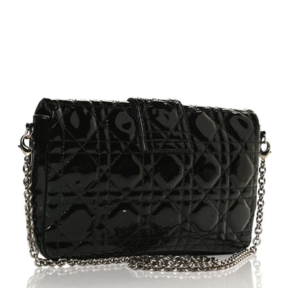 Christian Dior Patent Cannage New Lock Pouch Black 2 of 10