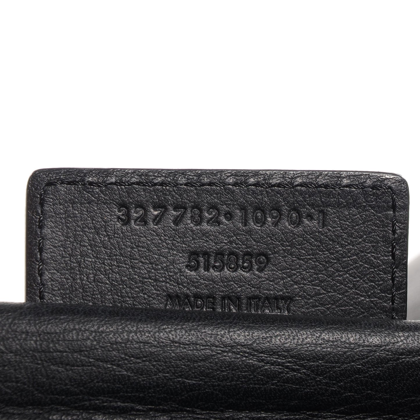 Veau Leather Papier Sight Clutch Black