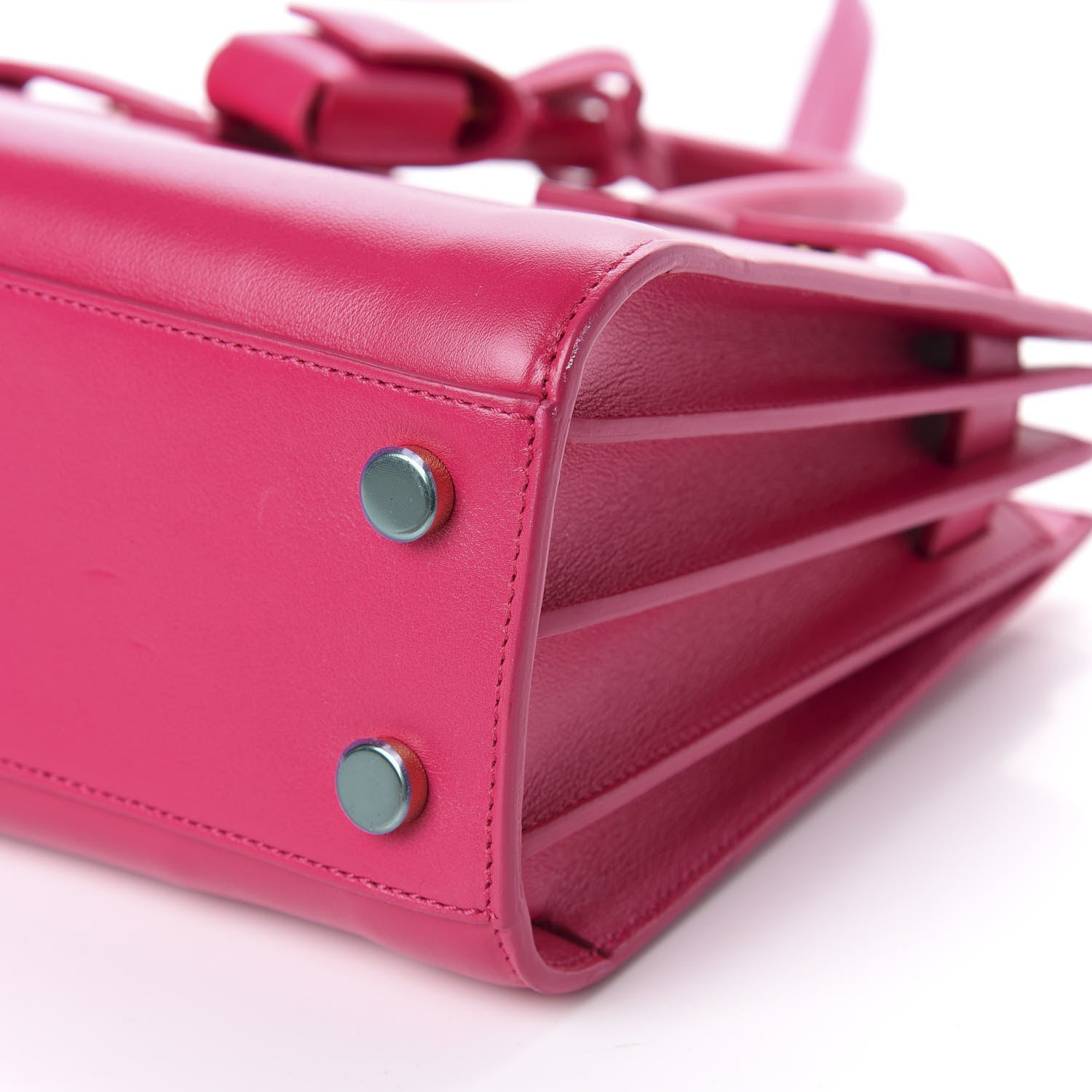 Saint Laurent Calfskin Nano Sac De Jour Bubblegum 7 of 10