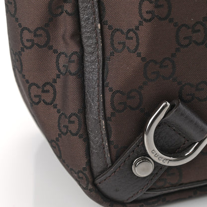Gucci Nylon Monogram Large Abbey Tote Dark Brown 10 of 13