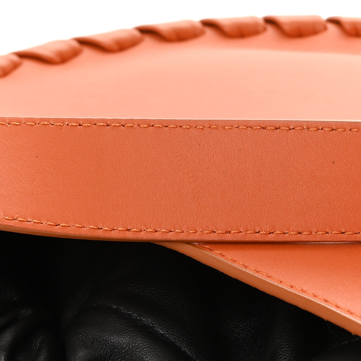 Calfskin Mate Hobo Henna Orange