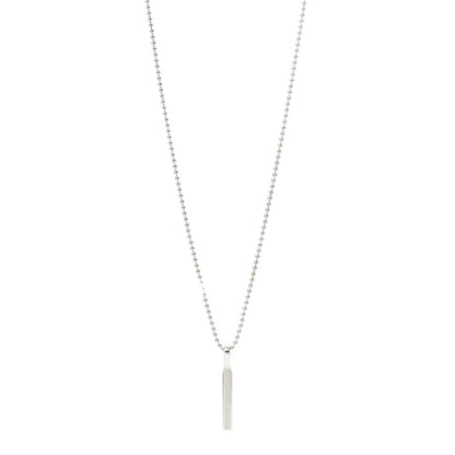 Tiffany Sterling Silver 1837 Makers Bar Pendant Necklace 1 of 6