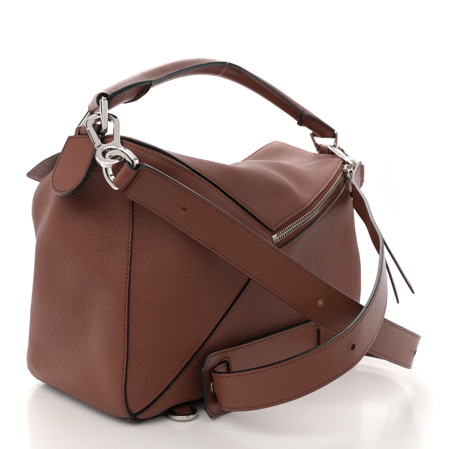 Loewe Calfskin Large Puzzle Bag Tan 3 of 11