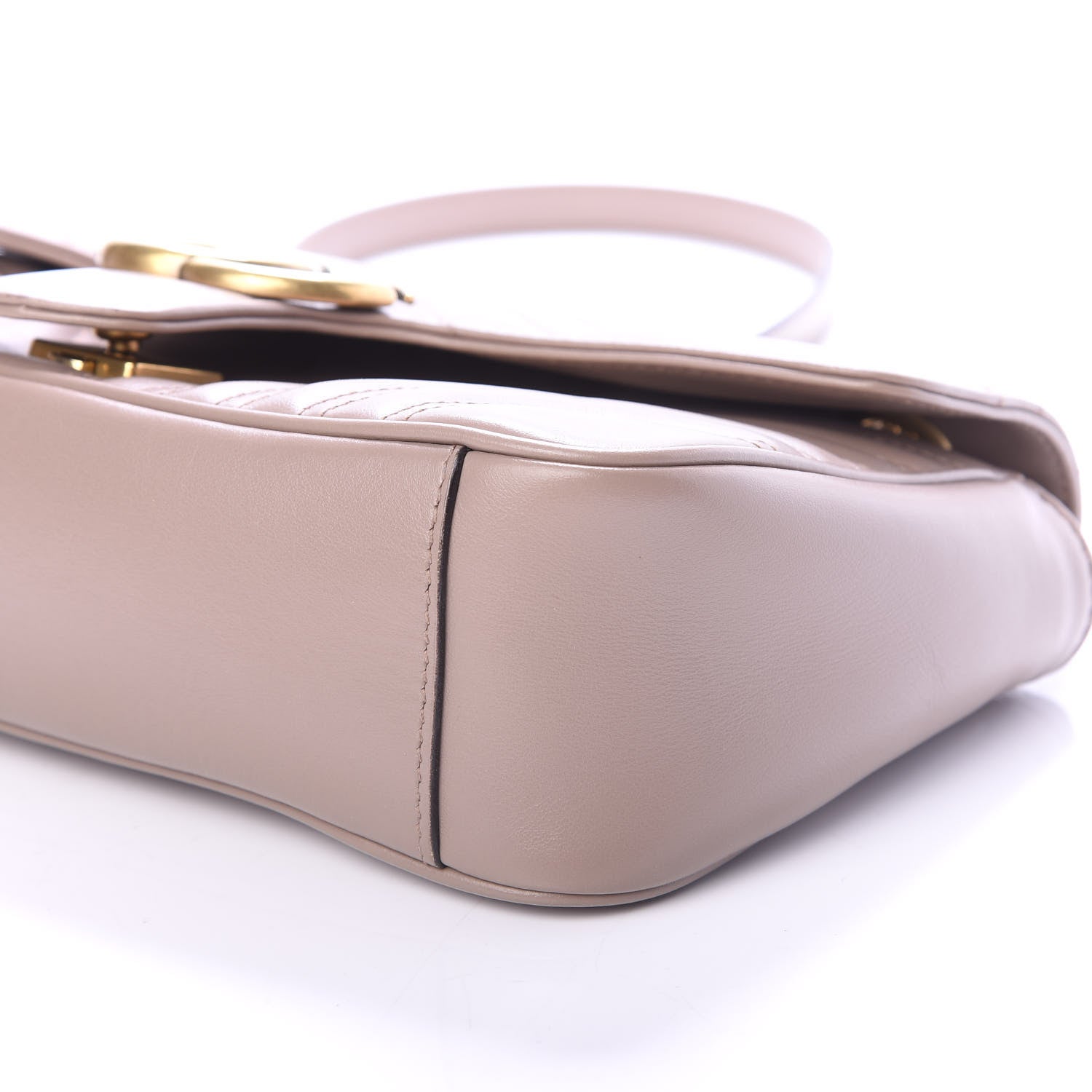 Gucci Calfskin Matelasse Small GG Marmont Shoulder Bag Porcelain Rose 8 of 9