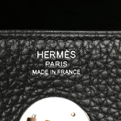 Hermes Taurillon Clemence Lindy 26 Black 6 of 13