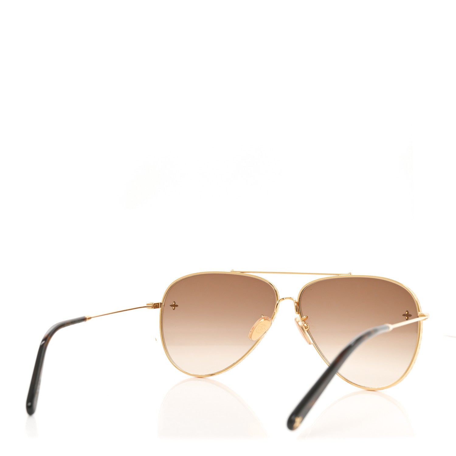 Louis Vuitton Metal The LV Pilot Sunglasses Z1620U Gradient Brown Monogram 4 of 8