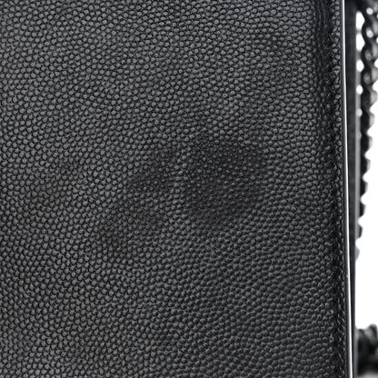 Saint Laurent Grain De Poudre Small Monogram Monochrome Kate Satchel Black 11 of 13