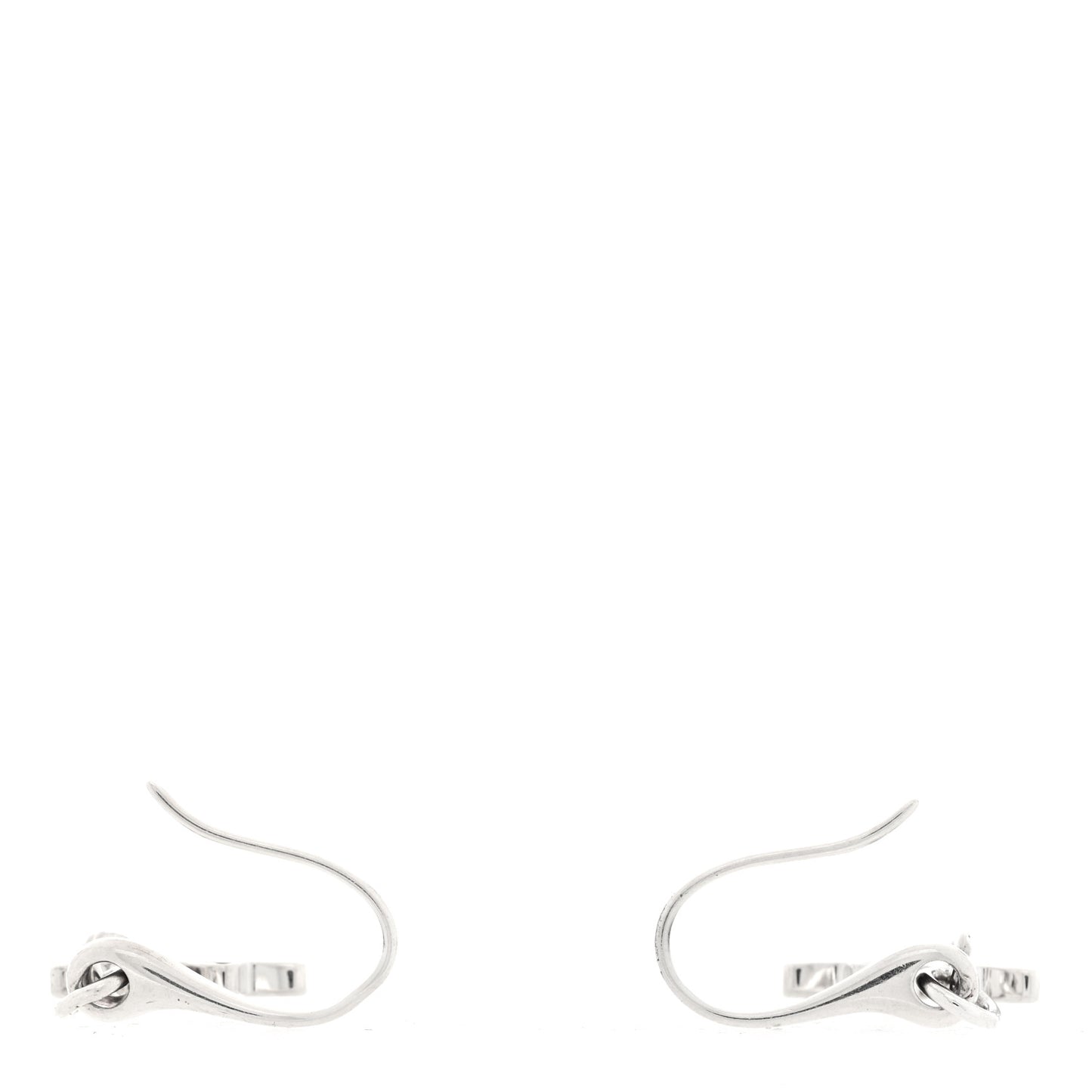 Sterling Silver Trademark Butterfly Drop Earrings