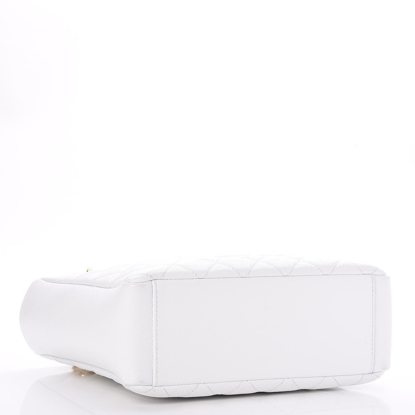 Caviar Petit Shopping Tote PST White