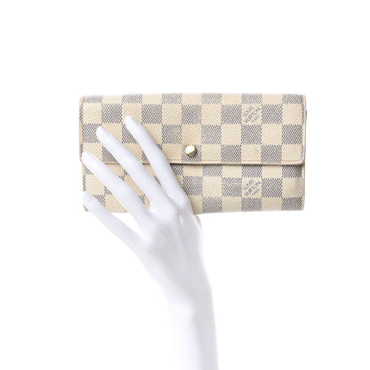Louis Vuitton Damier Azur Sarah Wallet 2 of 8