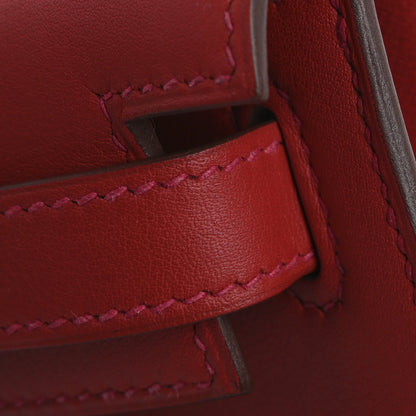 Hermes Swift Kelly Cut Clutch Pochette Vermillion 13 of 14