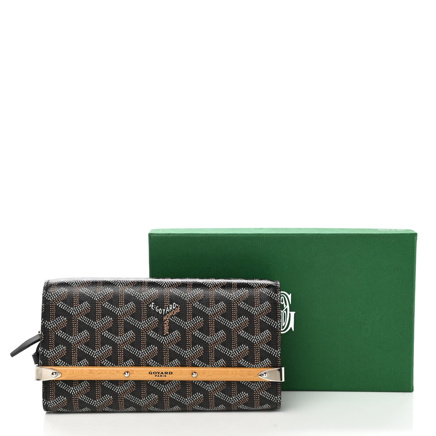 Goyardine Monte Carlo Mini Phone Case Black
