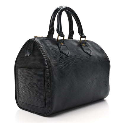 Louis Vuitton Epi Speedy 25 Black 3 of 11