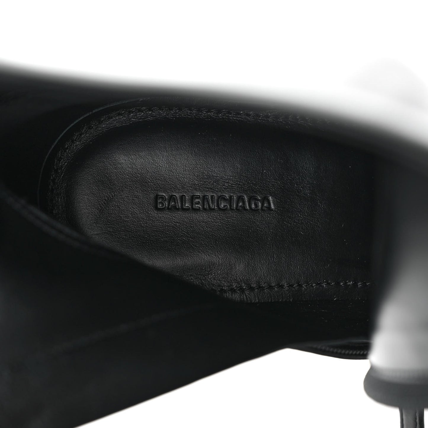 Soft Leather Lady Pedestal 90mm Booties 38 Black