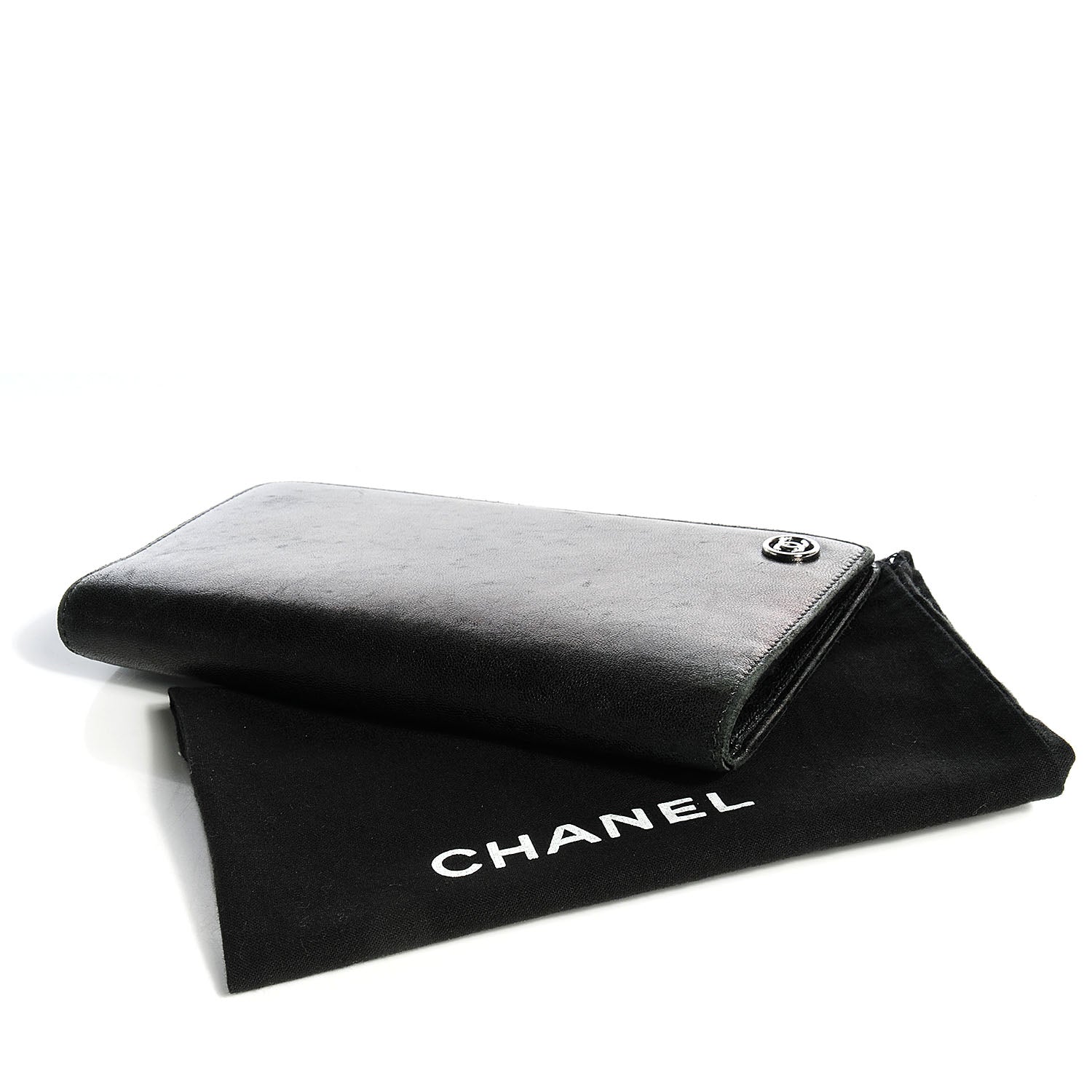 Chanel Leather CC Yen Wallet Black 4 of 8