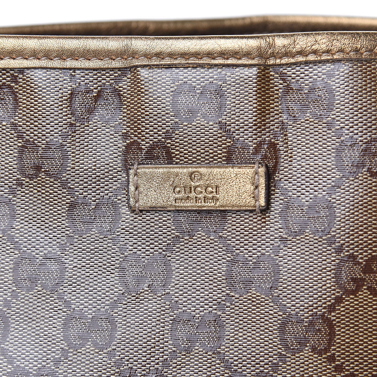 Crystal Monogram Medium Joy Tote Gold