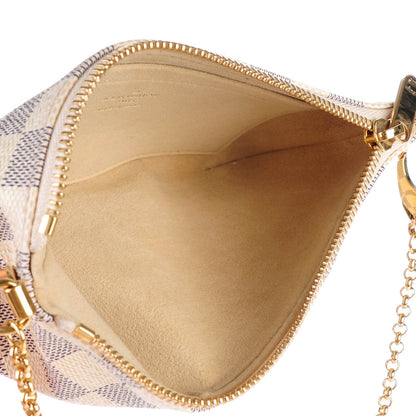 Louis Vuitton Damier Azur Pochette Milla MM 5 of 7