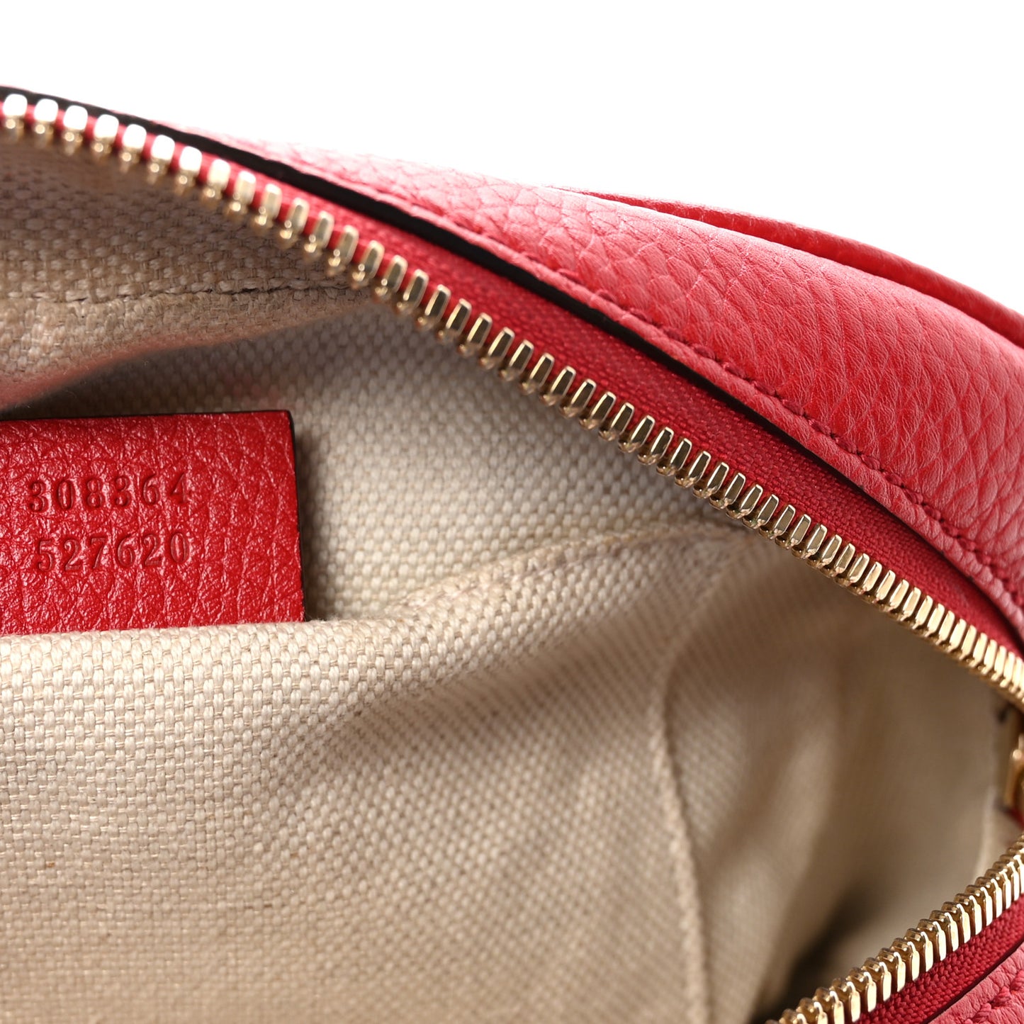 Pebbled Calfskin Small Soho Disco Bag Tabasco Red