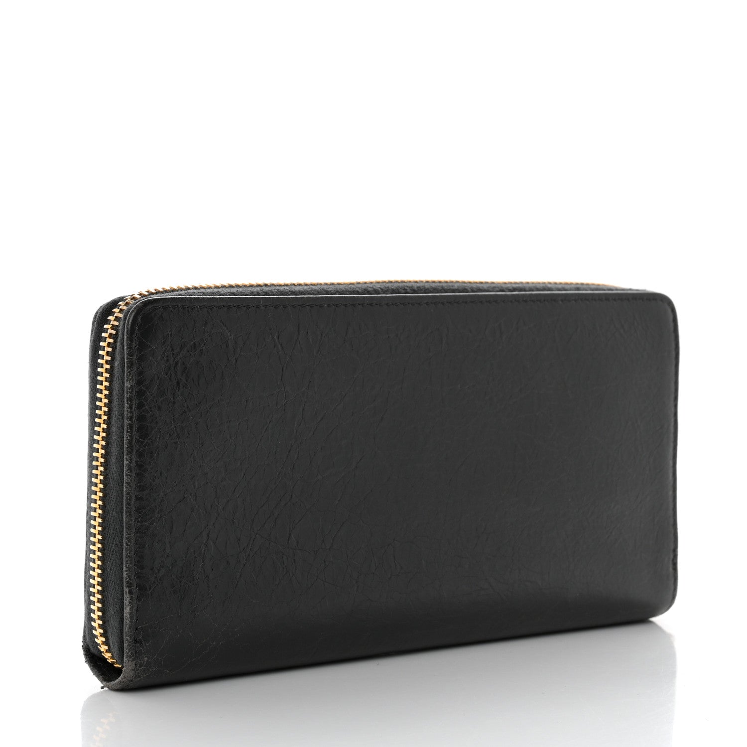 Balenciaga Agneau Giant 12 Gold Hardware Continental Zip Around Wallet Gris Fossile 3 of 13