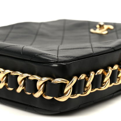 Chanel Lambskin Quilted Multi Chain Hobo Black 11 of 11