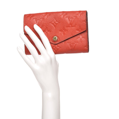 Louis Vuitton Empreinte Compact Curieuse Wallet Cherry 2 of 8